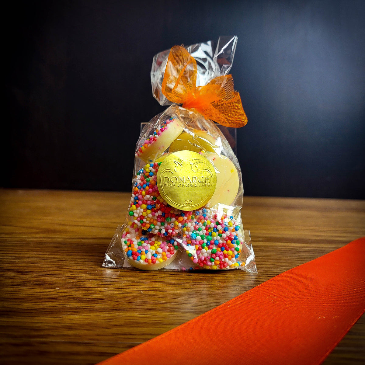 White Chocolate Sprinkle Buttons